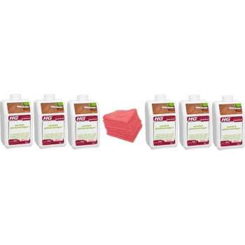 HG parket glansreiniger (HG product 53) Doos 6 Stuks + 10 Microvezeldoeken