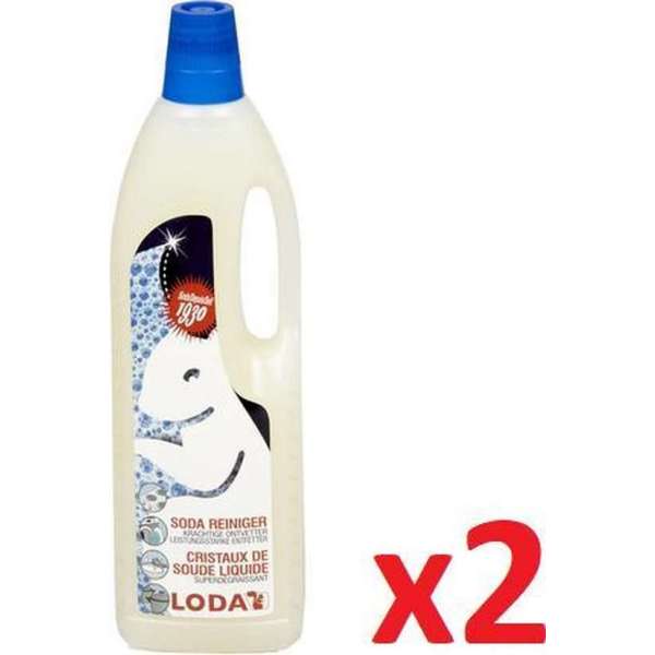 LODA Soda Reiniger - Ontvetter Geschikt Om Aanrecht Tegels Chroom .. Te Reinigen - 750ml x 2 LODA Soda Reiniger - Ontvetter Geschikt Om Aanrecht Tegels Chroom .. Te Reinigen - 750ml x 2