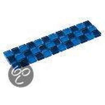 Listello Mozaiek blauw mix 4,8x19,5 cm -  Blauw Prijs per 1 stuk.