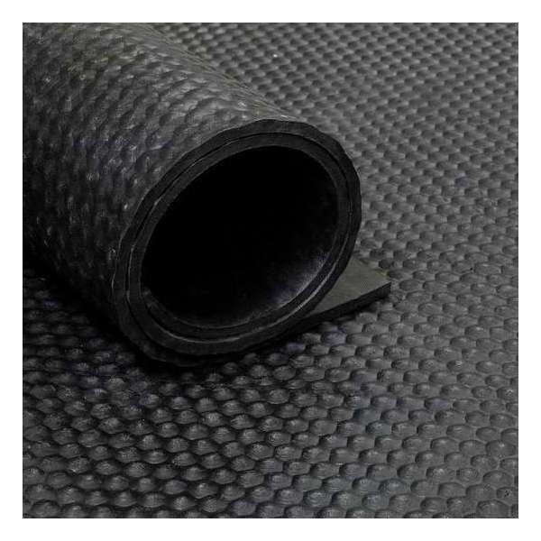 Rubbermat op rol Hamerslag 8mm breedte 200 cm - Per stekkende meter Rubbermat op rol Hamerslag 8mm breedte 200 cm - Per stekkende meter