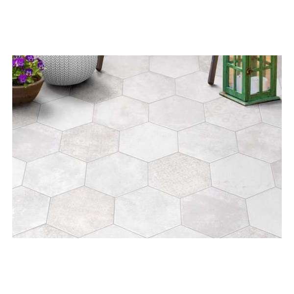 Hexagon tegel | Pompei | 20 x 24 cm | Blanco Decor Hexagon tegel | Pompei | 20 x 24 cm | Blanco Decor