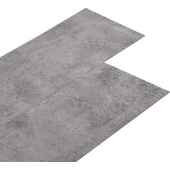 vidaXL Vloerplanken 5.26 m² 2 mm PVC cementbruin