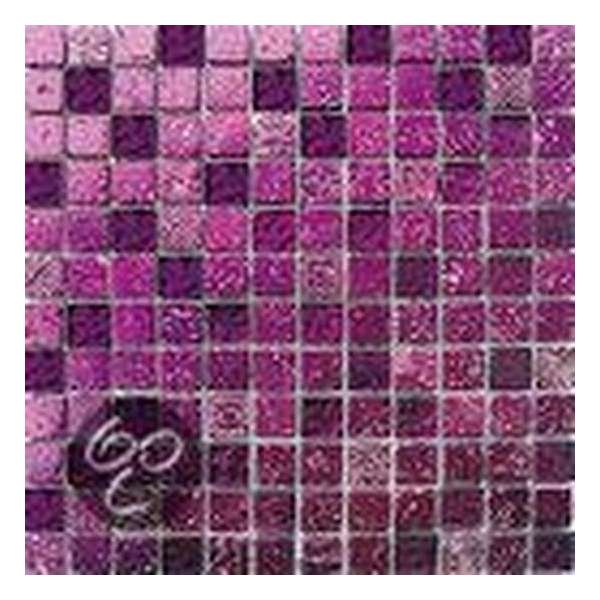 Alfa Mosaico Mozaiek Bonito paars mix travertine/glas 2,3x2,3x0,8 cm - Mix, Paars Prijs per 1 matje. Alfa Mosaico Mozaiek Bonito paars mix travertine/glas 2,3x2,3x0,8 cm - Mix, Paars Prijs per 1 matje.