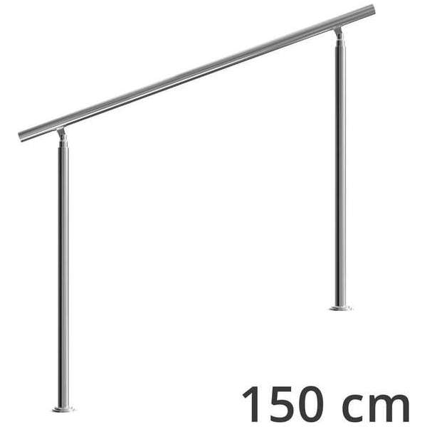 Monzana trapleuning edelstaal – 150 cm zonder spijlen – balustrade Monzana trapleuning edelstaal – 150 cm zonder spijlen – balustrade