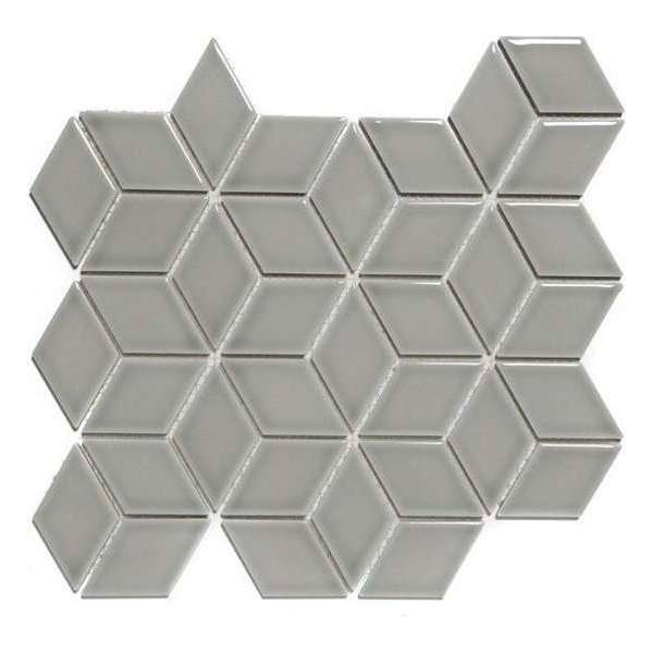 0,81m² -Mozaiek Paris Cubic Licht grijs 4,8x8,1 0,81m² -Mozaiek Paris Cubic Licht grijs 4,8x8,1