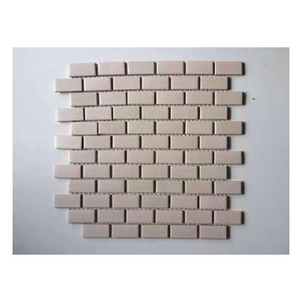 Wand tegelmat 35x33 cm, (25 x 50 mm) à 10 stuks, creme totaal 1,155 m2 per pak Wand tegelmat 35x33 cm, (25 x 50 mm) à 10 stuks, creme totaal 1,155 m2 per pak
