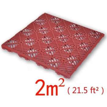 vidaXL Plastic Tuintegels / Vlonder 29 x 29 cm (24 stuks)