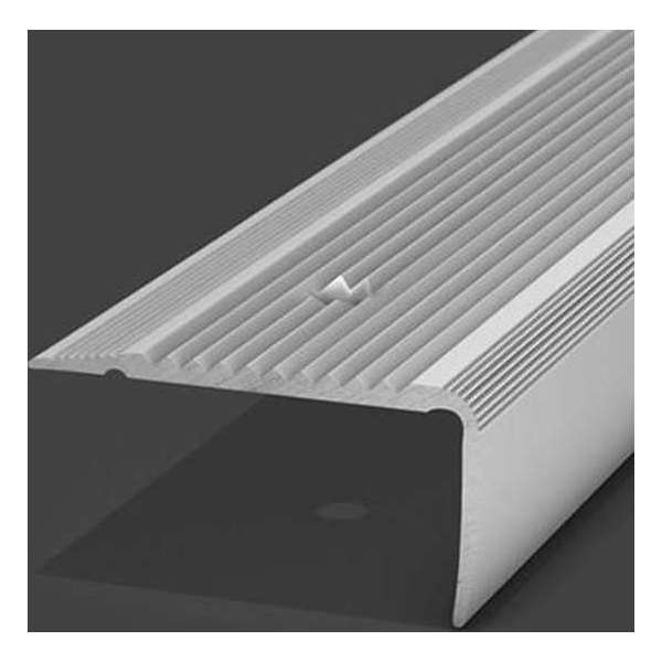 Aluminium trapprofiel geboord - L-profiel - 30mm x 2,50m Aluminium trapprofiel geboord - L-profiel - 30mm x 2,50m