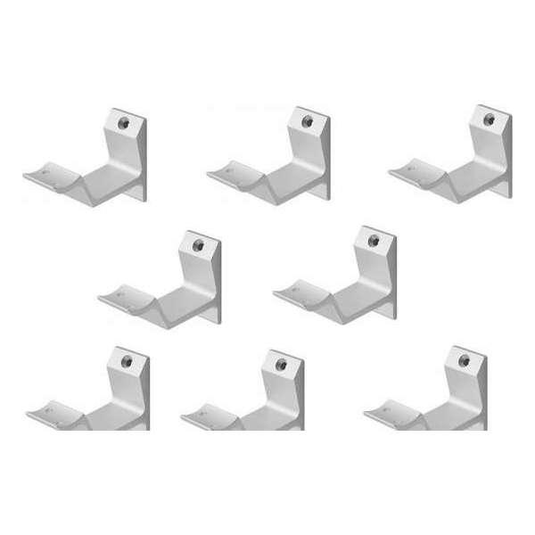 Leuninghouder naturel - Opschroef - Hol zadel Hermeta - 3542-01- 8 stuks Leuninghouder naturel - Opschroef - Hol zadel Hermeta - 3542-01- 8 stuks