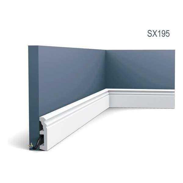 Orac Decor SX195 Vloerplint | L 200 x H 8 x B 1,9 cm Orac Decor SX195 Vloerplint | L 200 x H 8 x B 1,9 cm