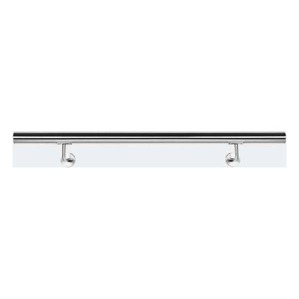 Roestvrij stalen leuning, trapleuning 70 cm - trap leuning rvs geborsteld - met houders - 700 mm - Multistrobe Roestvrij stalen leuning, trapleuning 70 cm - trap leuning rvs geborsteld - met houders - 700 mm - Multistrobe