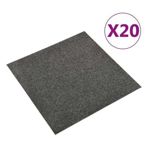 vidaXL Tapijttegels 20 st 5 m² 50x50 cm antraciet vidaXL Tapijttegels 20 st 5 m² 50x50 cm antraciet