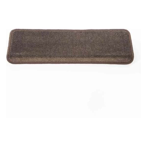 Rechte trapmat Velours Bruin set 15 stuks Rechte trapmat Velours Bruin set 15 stuks