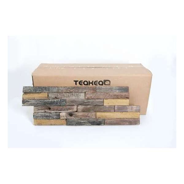 1 Doos Teak plakhout | Bohemian | 18x49.5x2 1 Doos Teak plakhout | Bohemian | 18x49.5x2