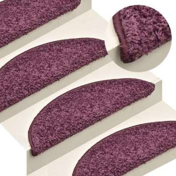 vidaXL Trapmatten 15 st 56x17x3 cm donkerpaars  VDXL_322384