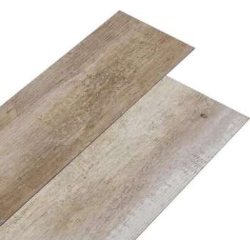 vidaXL Vloerplanken zelfklevend 5.02 m² 2 mm PVC woodwash