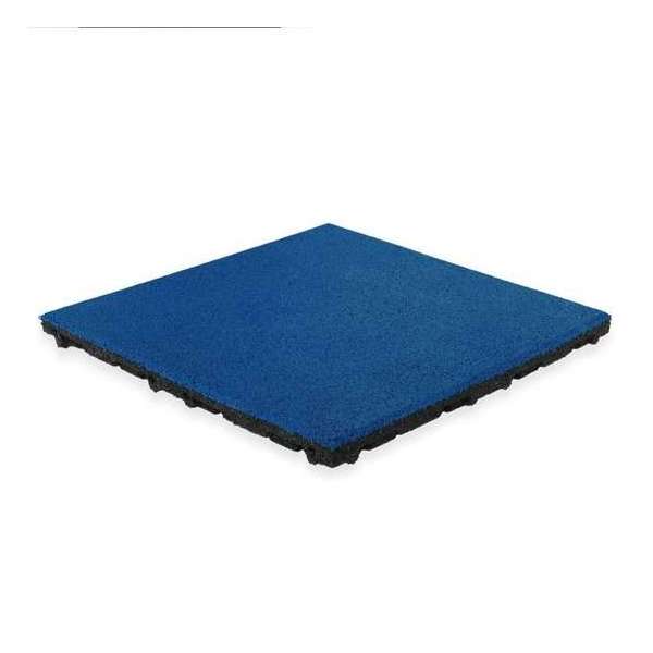 Rubber tegel met EPDM toplaag - 50 x 50 cm - 45 mm - Donker blauw (RAL 5002) Rubber tegel met EPDM toplaag - 50 x 50 cm - 45 mm - Donker blauw (RAL 5002)