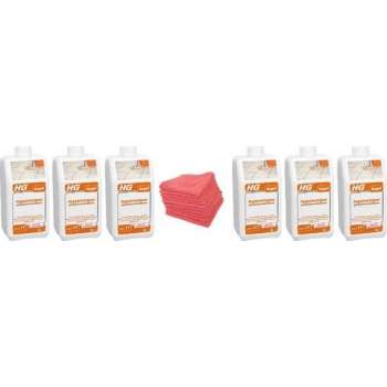 HG tegelreiniger glansherstellend (product 17) Doos 6 Stuks + 10 Microvezeldoeken