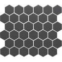 0,91m² - Mozaiek Tegels - Barcelona Hexagon Donker Grijs Mat 5,1x5,9