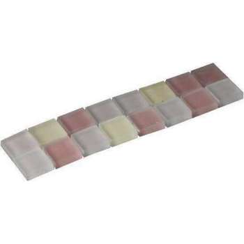 Listello Silk glas beige 5,0x20,0 cm -  Beige Prijs per 1 stuk.