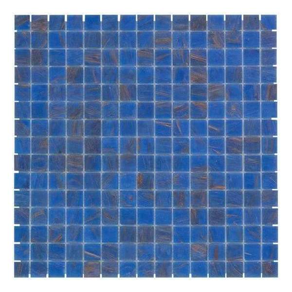 1,04m² - Mozaiek Tegels - Amsterdam Vierkant Blauw/Goud 2x2 1,04m² - Mozaiek Tegels - Amsterdam Vierkant Blauw/Goud 2x2