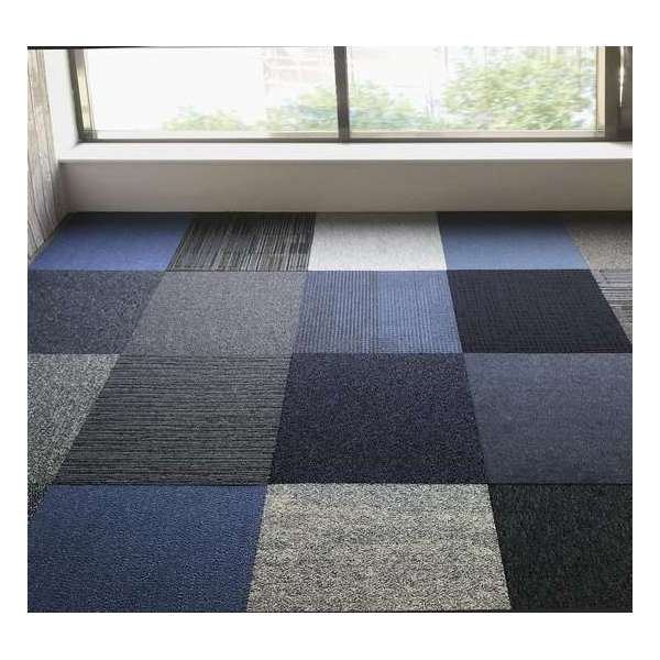 Shuffle It Shades of Blue Tapijttegels 50x50cm Blauw Shuffle It Shades of Blue Tapijttegels 50x50cm Blauw