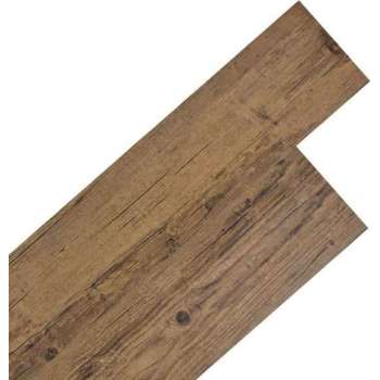 Vloerplanken zelfklevend 5,02 m² 2 mm PVC walnoot bruin