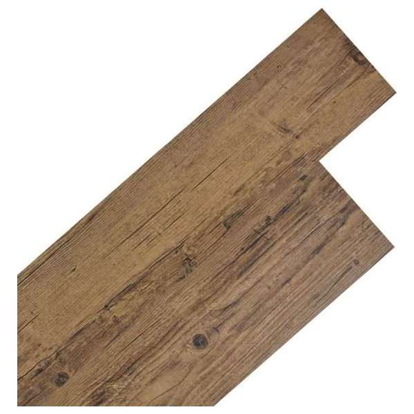 Vloerplanken zelfklevend 5,02 m² 2 mm PVC walnoot bruin