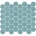 1m² -Mozaiek Valencia Hexagon Turquoise Mat 4,3x4,9