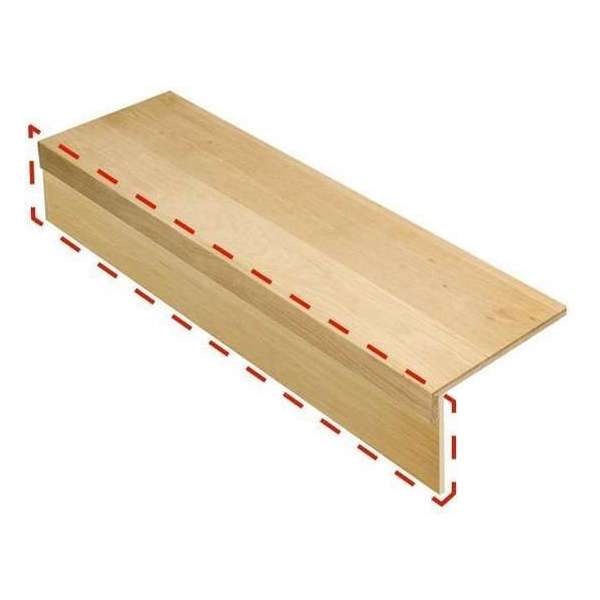 Traprenovatie stootbord | Fineer Eiken | 100 x 16,5 cm