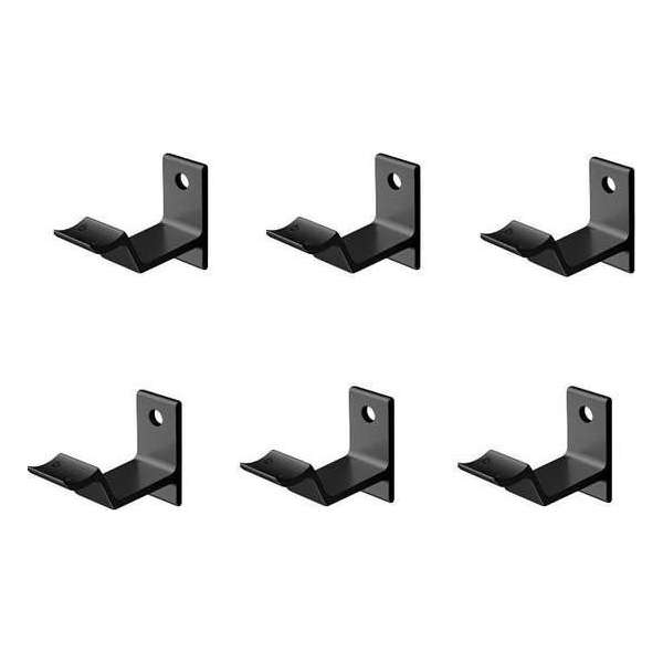 Leuninghouder zwart - Keilboutbevestiging - Hol zadel Hermeta - 3543-18 - 6 stuks Leuninghouder zwart - Keilboutbevestiging - Hol zadel Hermeta - 3543-18 - 6 stuks