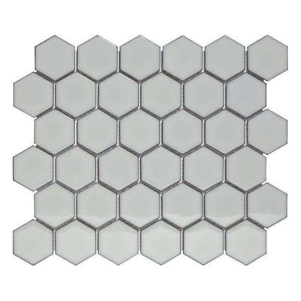 0,91m² - Mozaiek Tegels - Barcelona Hexagon Licht grijs 5,1x5,9 0,91m² - Mozaiek Tegels - Barcelona Hexagon Licht grijs 5,1x5,9