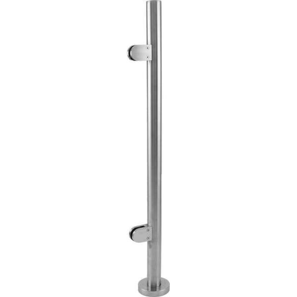 MonsterShop Stainless Steel Balustrade, End Post, 110cm H MonsterShop Stainless Steel Balustrade, End Post, 110cm H