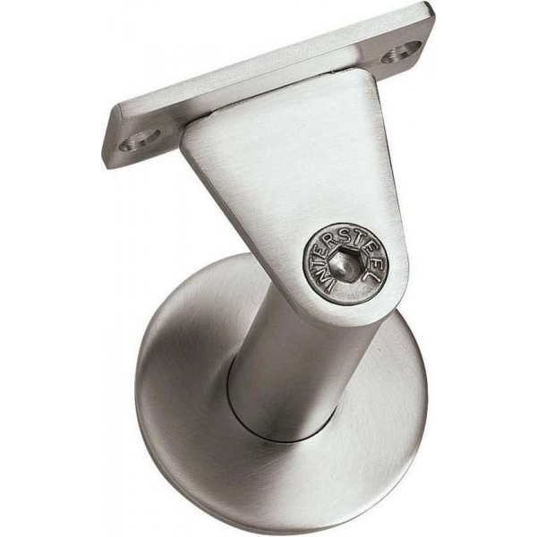 Intersteel Leuninghouder zwaar-taps vlak zadel rvs geborsteld Intersteel Leuninghouder zwaar-taps vlak zadel rvs geborsteld