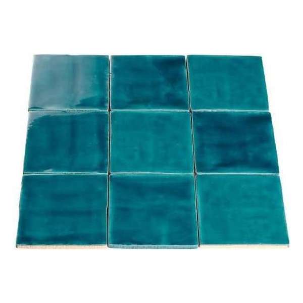 Oud Hollands Handvorm Witjes | Petrol | 13x13 cm Tegels Oud Hollands Handvorm Witjes | Petrol | 13x13 cm Tegels