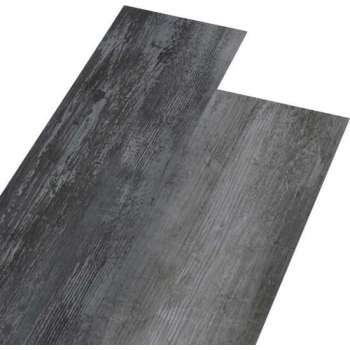 vidaXL Vloerplanken 4.46 m² 3 mm PVC glanzend grijs