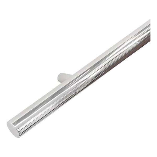 RVS Gepolijst design trapleuning 200 cm met 2 houders RVS Gepolijst design trapleuning 200 cm met 2 houders