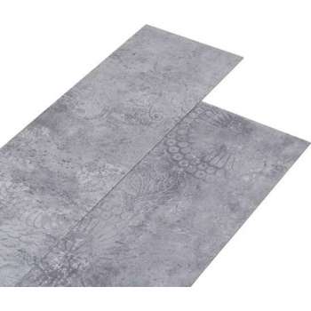 vidaXL Vloerplanken zelfklevend 5.02 m² 2 mm PVC cementgrijs