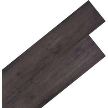 Vloerplanken 5,26 m² 2 mm PVC donkergrijs eiken