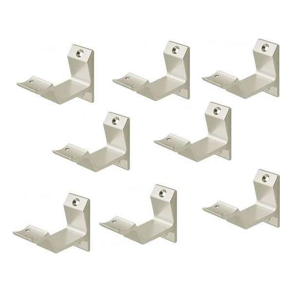 Leuninghouder nieuw zilver - Opschroef - Hol zadel Hermeta - 3542-02 - Verpakt per 8 stuks Leuninghouder nieuw zilver - Opschroef - Hol zadel Hermeta - 3542-02 - Verpakt per 8 stuks