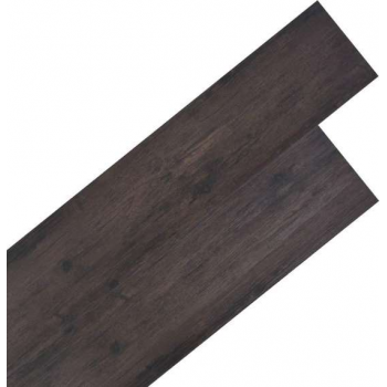 Vloerplanken 5,26 m² 2 mm PVC donkergrijs eiken