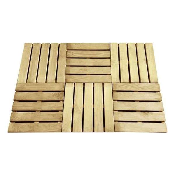 vidaXL Terrastegels 6 st 50x50 cm hout groen