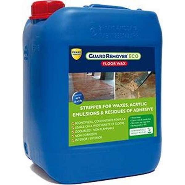 Wasverwijderaar voor verwijderen van lijmresten en acryl coatings - Guard floor wax - 5L Wasverwijderaar voor verwijderen van lijmresten en acryl coatings - Guard floor wax - 5L