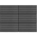 vidaXL Terrastegels 6 st 60x30 cm 1.08 m² HKC zwart