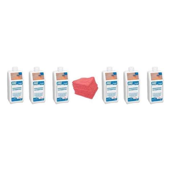 HG tegel cementsluier verwijderaar (product 11) Doos 6 Stuks + 10 Microvezeldoeken