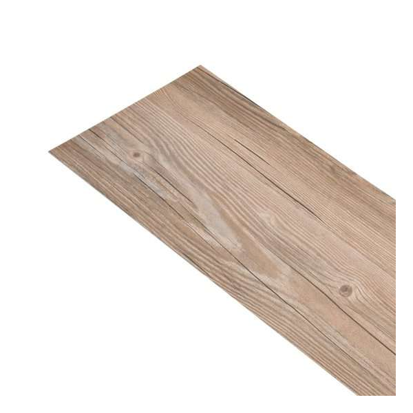 Vloerplanken - PVC - Eiken bruin - 122,8 x 23,8 cm - 18 stuks Vloerplanken - PVC - Eiken bruin - 122,8 x 23,8 cm - 18 stuks