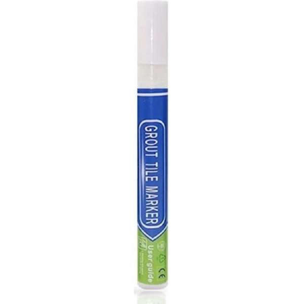 Voegenstift - Grout Tile Marker - Voegenbewerking - Inclusief extra reserve punt - kleur wit Voegenstift - Grout Tile Marker - Voegenbewerking - Inclusief extra reserve punt - kleur wit