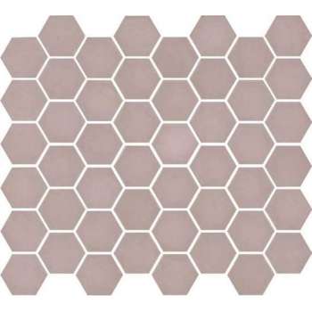 1m² -Mozaiek Valencia Hexagon Roze Mat 4,3x4,9