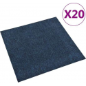 vidaXL Tapijttegels 20 st 5 m² marineblauw