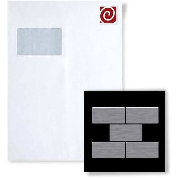 Mozaïek STAAL S-House-S-S-B Collectie House roestvrij staal geborsteld Mozaïek STAAL S-House-S-S-B Collectie House roestvrij staal geborsteld